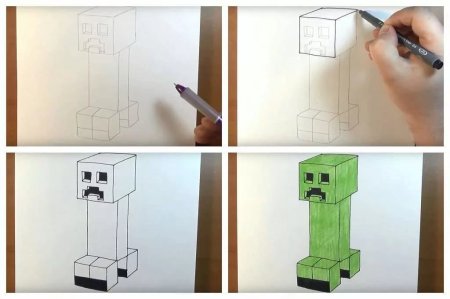 КРИПЕР для срисовки