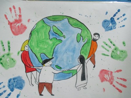 Мы разные мы вместе рисунки