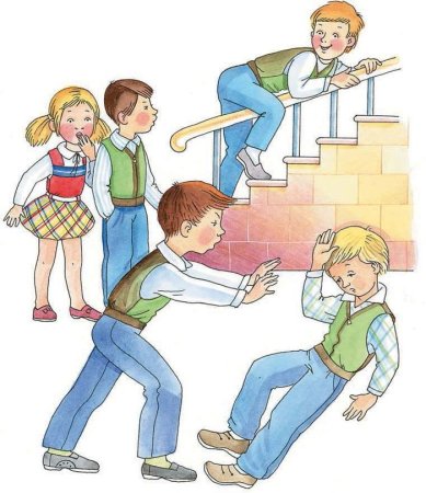 Поведения школьников на перемене