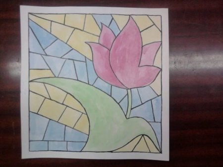 Рисование в технике витраж для детей