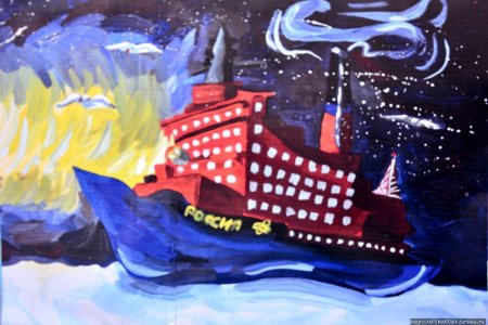 Ледокол Ямал пластилин