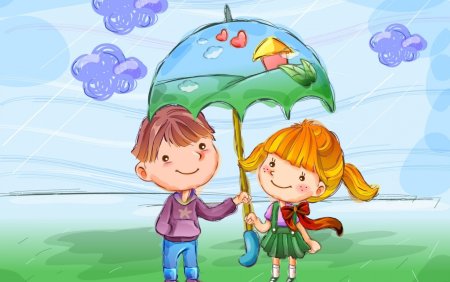 Детский рисунок Дружба