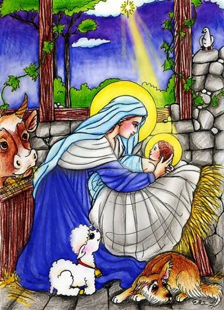 Рождество рисунок