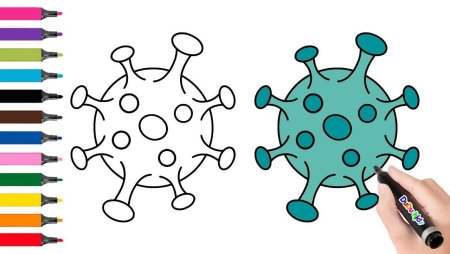 Вирус раскраска