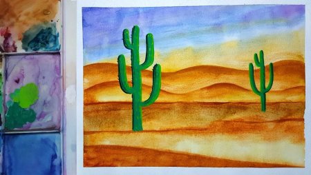 Пустыня рисунок