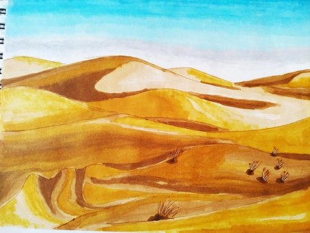 Нарисовать пустыню