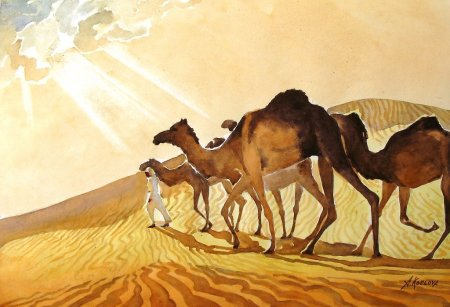 Пустыня рисование для детей