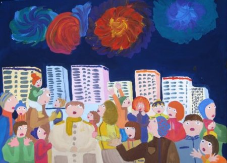 Сюжетная композиция салют Победы