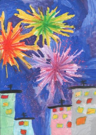 Рисунок на тему семейный новый год