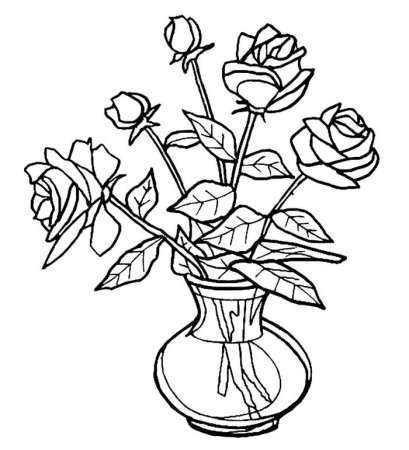 Цветы. Раскраска