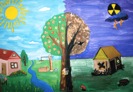 Чернобыль рисунки карандашом