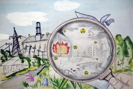 Чернобыль ЧАЭС взрыв рисунок