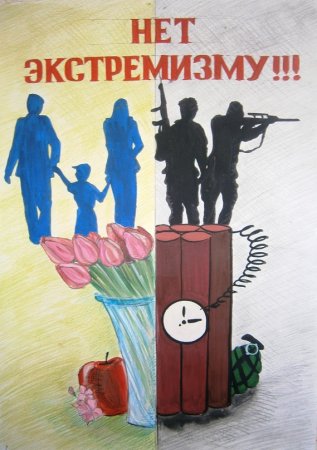 Плакат нет экстремизму