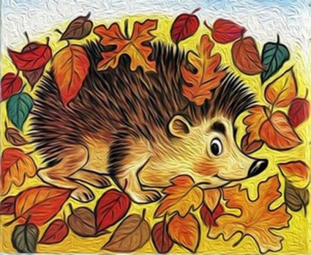 Животные осенью для детей