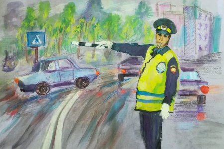 Рисунок на тему ГИБДД