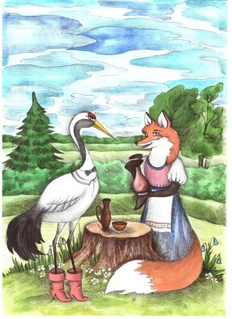 РНС лиса и журавль