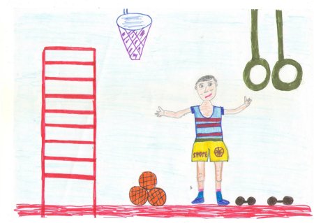 Рисунок на спортивную тему