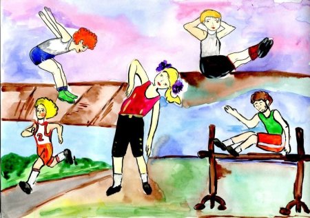 Рисунок на спортивную тему