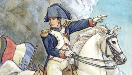 Бонапарт Наполеон на коне карандаш