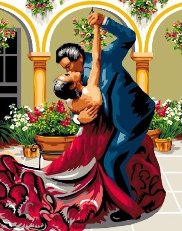 Вышивка испанский танец