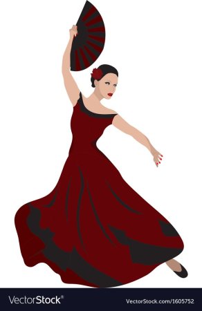 Танцовщица Кармен вектор