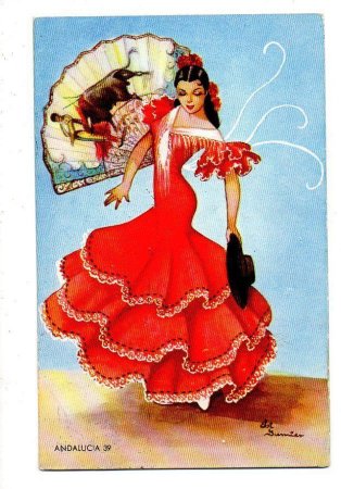 Испания фламенко рисунок