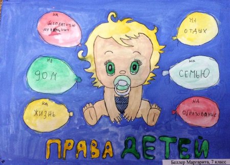 Конкурс рисунков я и Мои права