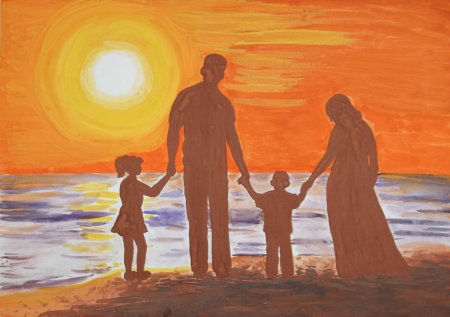 Рисунок на тему моя семья