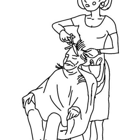 Раскраска парикмахер