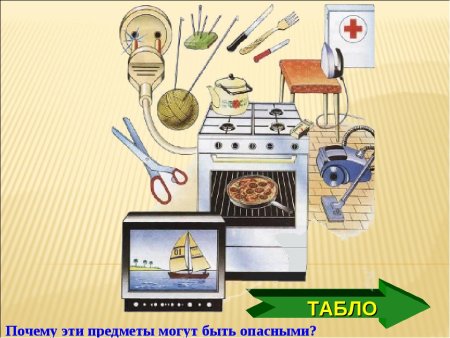 Опасные предметы в быту