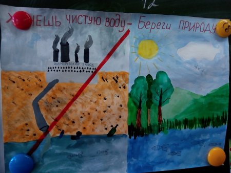 Плакат чистая вода