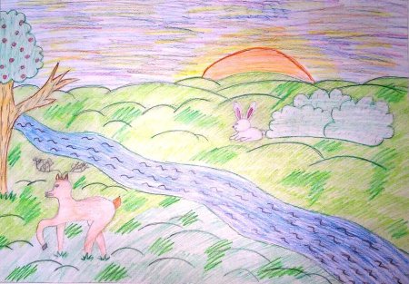 Кубанская природа рисунки