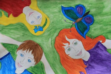 Рисунок на тему я ты он она вместе дружная семья