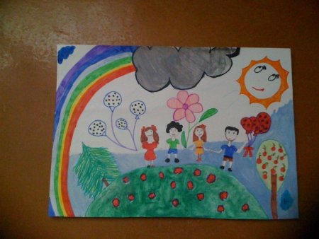 Рисование я ты он она вместе дружная семья