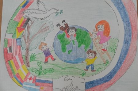 Рисунок мы дружнкы Страна