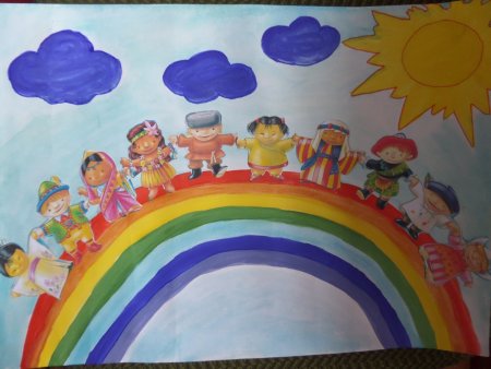 Аппликация вместе дружная Страна