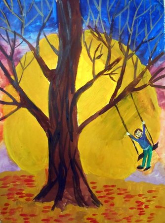 Рисунок на тему прощание с осенью