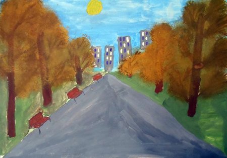 Рисунок на тему Прощай осень