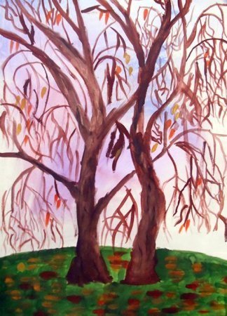 Рисование Прощай осень