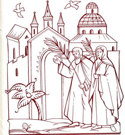 Распятие Иисуса Христа рисунок