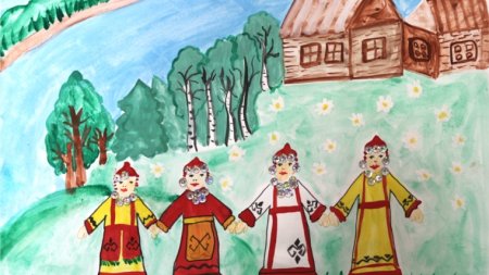 Чувашия мой край родной рисунки