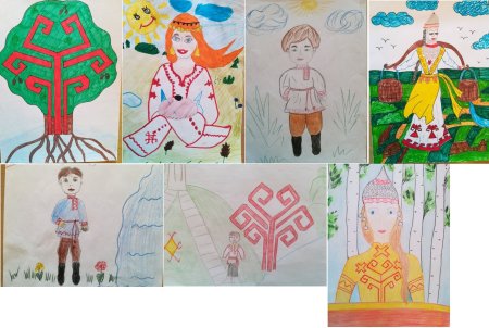 Чувашия рисунки детей