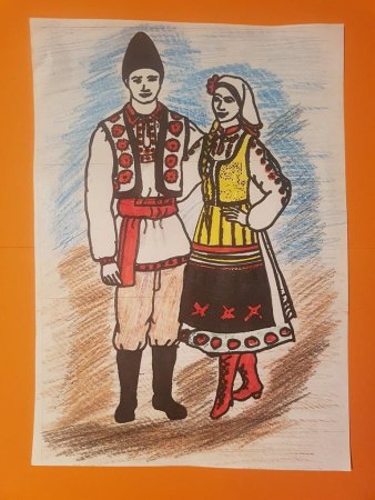 Рисование национальные костюмы