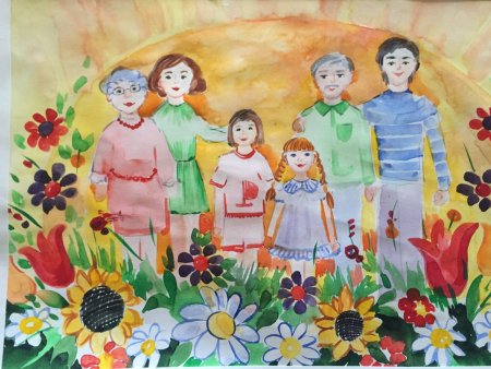 Рисунок на тему моя семья