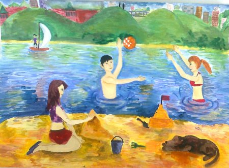 Рисование на тему летние каникулы