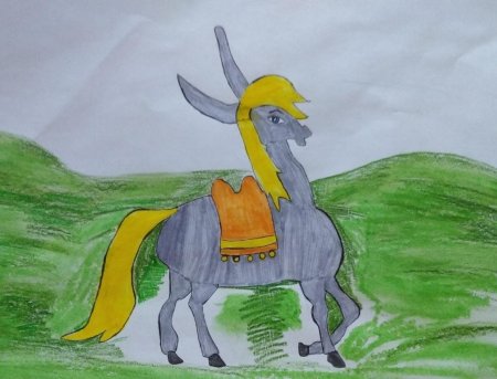 Рисование конек горбунок в подготовительной