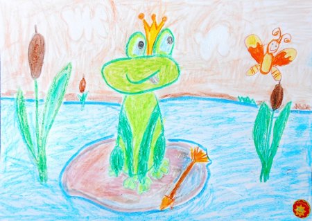 Рисунок к сказке Царевна лягушка