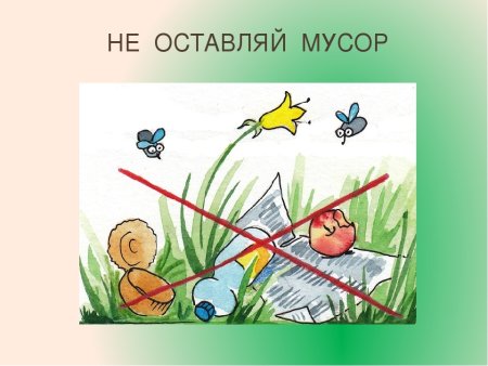 Нельзя мусорить