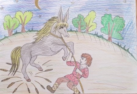 Конёк горбунёк рисунок