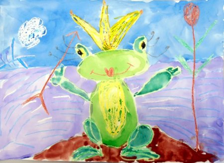 Рисование Царевна лягушка в подготовительной группе